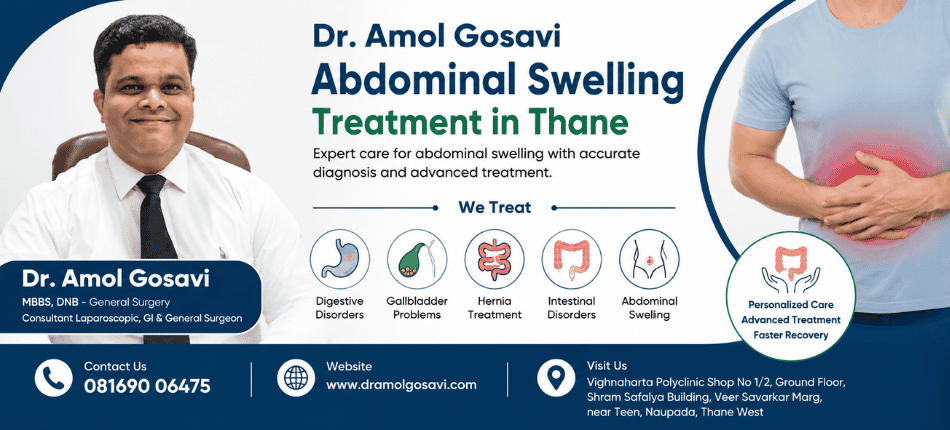 Laser Proctologist in Thane | Dr. Amol Gosavi Abdominal Swelling Treatment in Thane | Dr. Amol Gosavi
