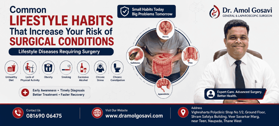 Laser Proctologist in Thane | Dr. Amol Gosavi Lifestyle Diseases Requiring Surgery | Dr. Amol Gosavi