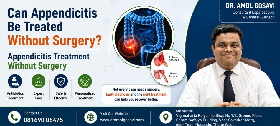 Appendicitis Treatment Without Surgery | Dr. Amol Gosavi