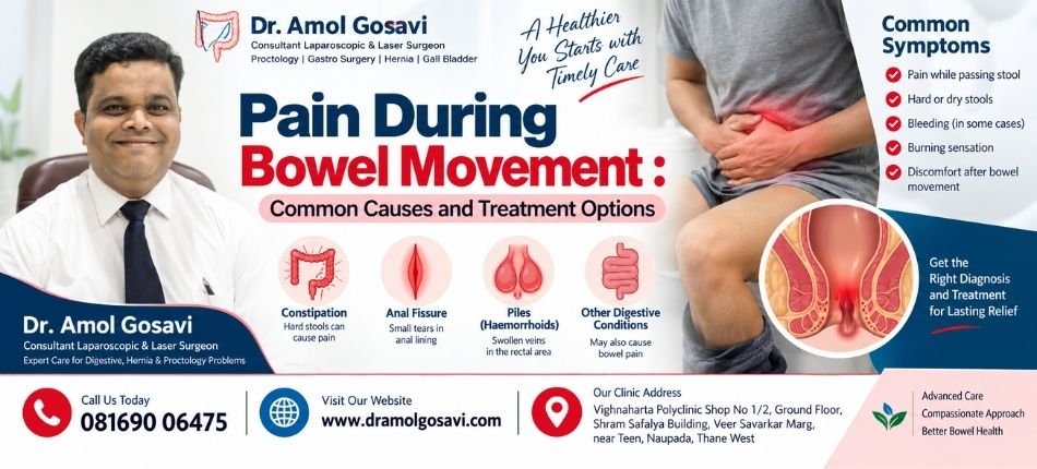 pain during bowel movement |Dr. Amol Gosavi
