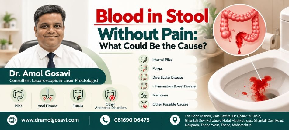Blood in Stool Without Pain | Dr. Amol Gosavi