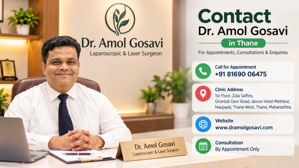 Contact Dr. Amol Gosavi in Thane for Appointments